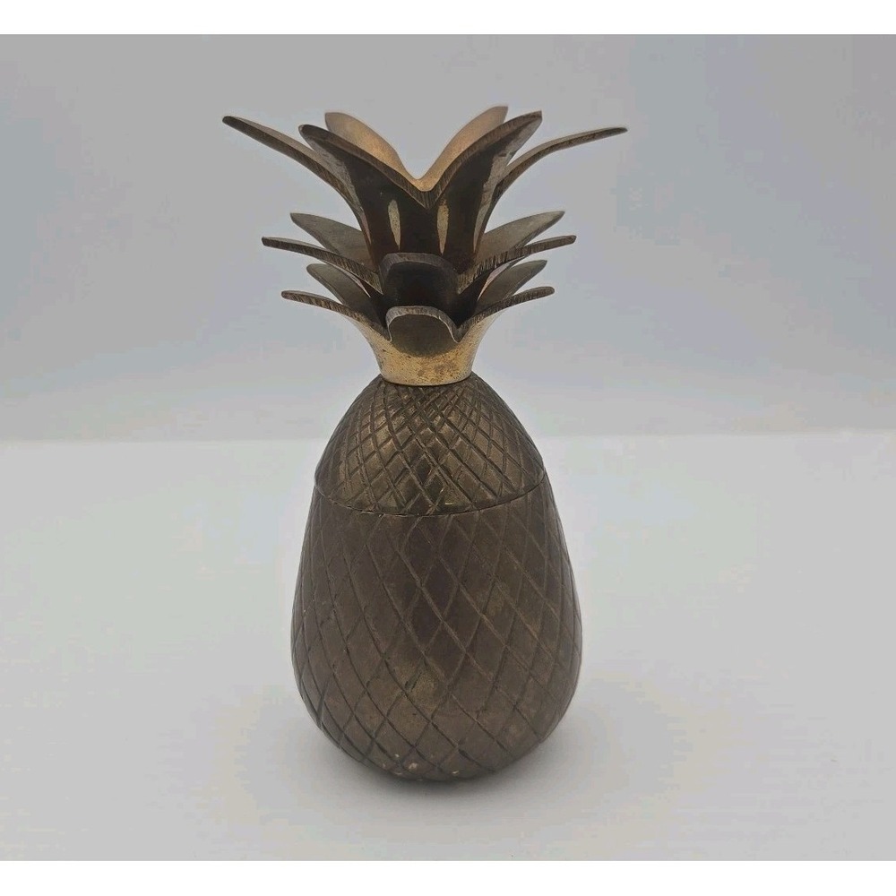 Brass Pineapple Figurine Decorative Collectible Metalware